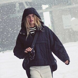 FP Movement Pippa Packable Pullover Puffer, Black